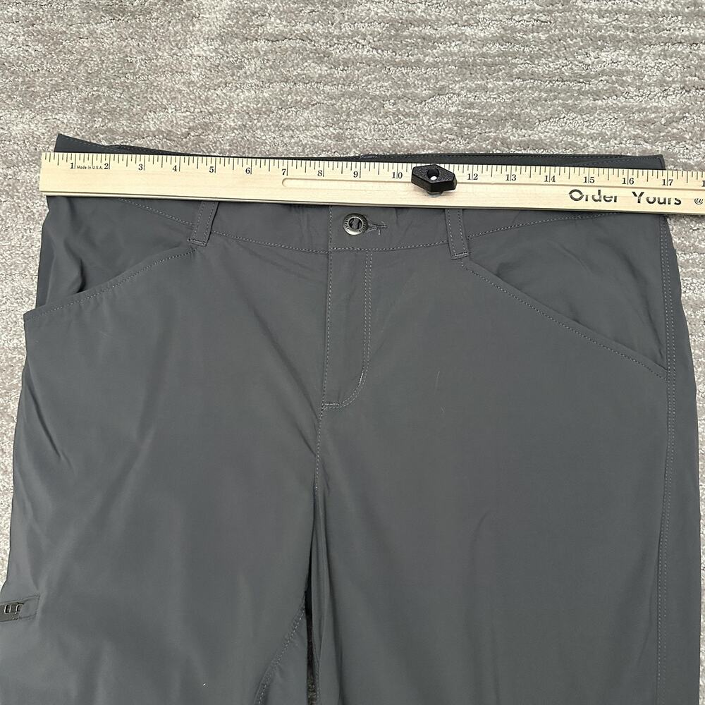 Patagonia Pants Womens 12 Gray Quandary Stretch Cargo Hiking Travel Quick Dry - Picture 12 of 15